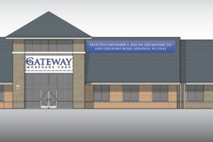 Gateway sketch building front